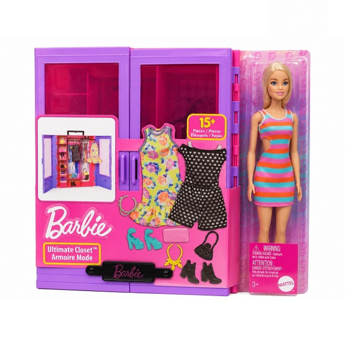 BARBIE - CLOSET DELUJO CON MUÑECA 