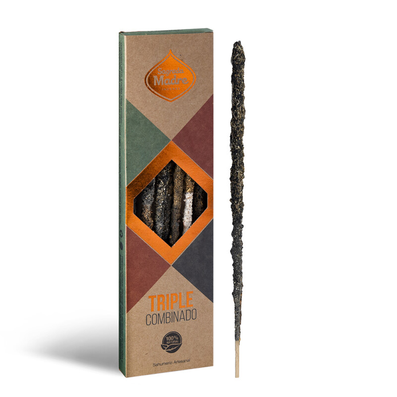 INCIENSO TRIPLE COMBINADO SAGRADA MADRE X8 Incienso Triple Combinado Sagrada Madre X8
