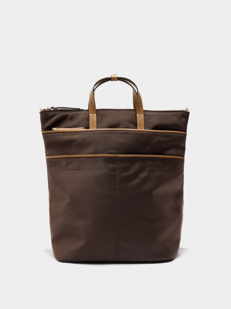 Mochila Para Portátil De Nylon marron