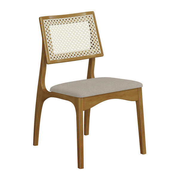 SILLA ROMANA TELA HEXAGONAL NOGUEIRA/TEJIDO 119 Silla Romana Tela Hexagonal Nogueira/tejido 119