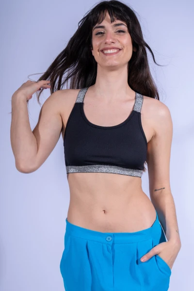 Crop top Mavi Negro