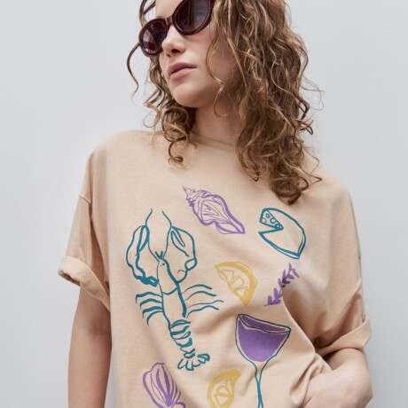 REMERA RENI Beige