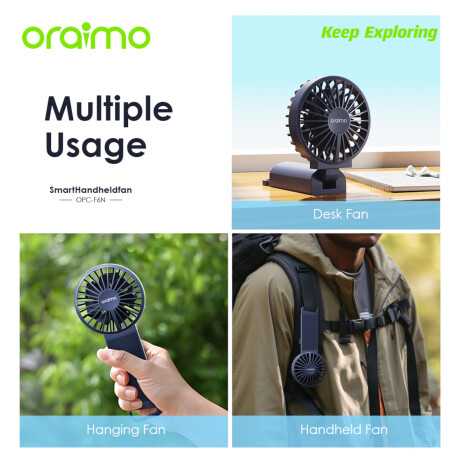 Ventilador de Mano Portátil Oraimo Opcf6n 4 Velocidades 001
