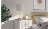 Mesa de luz 3 cajones - Linea mexicana Blanco