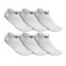 MEDIAS CORTAS EVERLAST POLY 9-11 (6 PACK) BLANCO