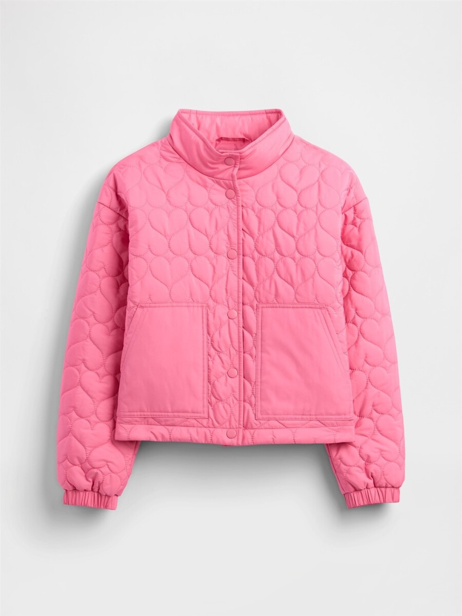 Campera Corazón Quilted Niña - Solstice Pink 
