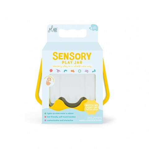 Jarra de juego sensorial Glo Pals YELLOW-CASE