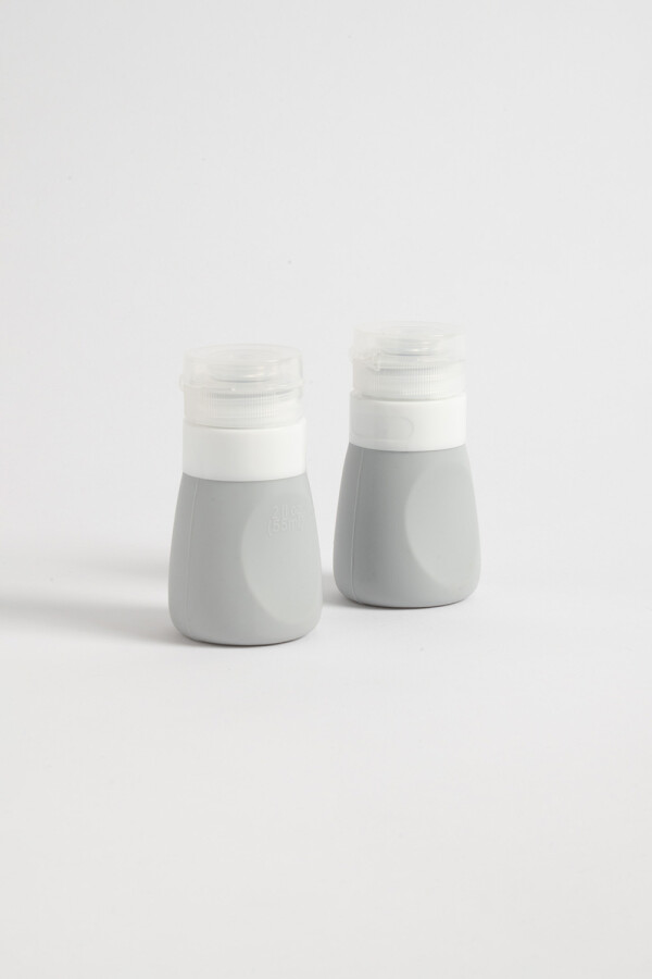 Set x2 frascos silicona 55ml Gris