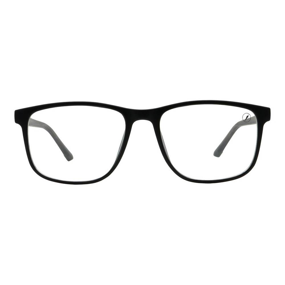 Lentes de vista Colecao P1 Rectangular Negro/Mate