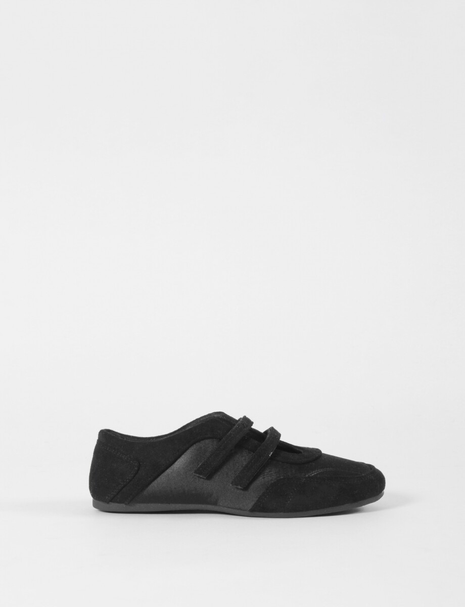 Ballerinas de tela - negro 