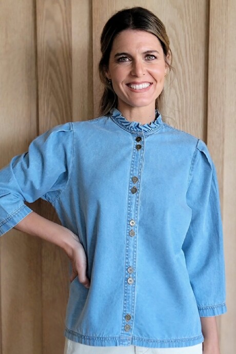Camisa Carlotta Denim Celeste