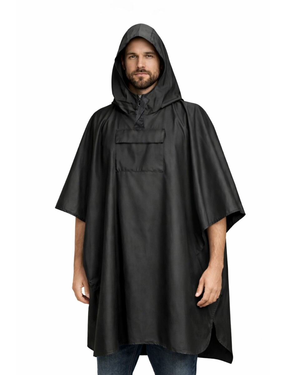 Poncho de Lluvia negro 