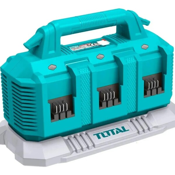 Cargador Para Múltiples Baterías Litio 20v Total, 6 Puertos Cargador Para Múltiples Baterías Litio 20v Total, 6 Puertos