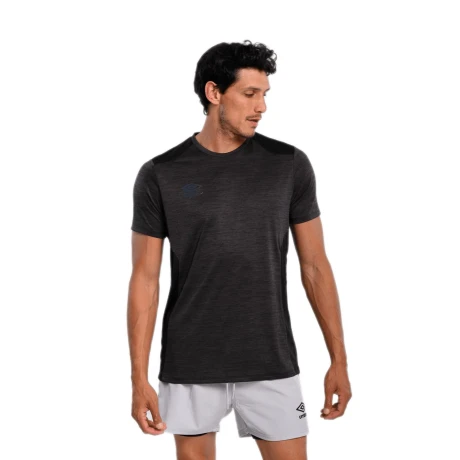 Remera Umbro Hombre Pro Training Marl Negro S/C