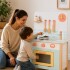 Cocina madera SOBEBEAR verde agua