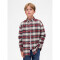 LS RELAXED OXFORD RED PLAID