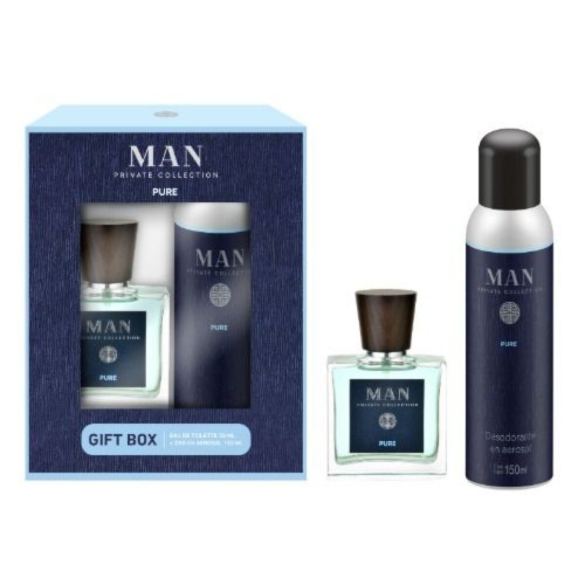 PACK MAN PURE EDT 50 ML + DEO AER 