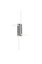 Aplique Led minimalista Diseño doble L 20W Cálido NEGRO