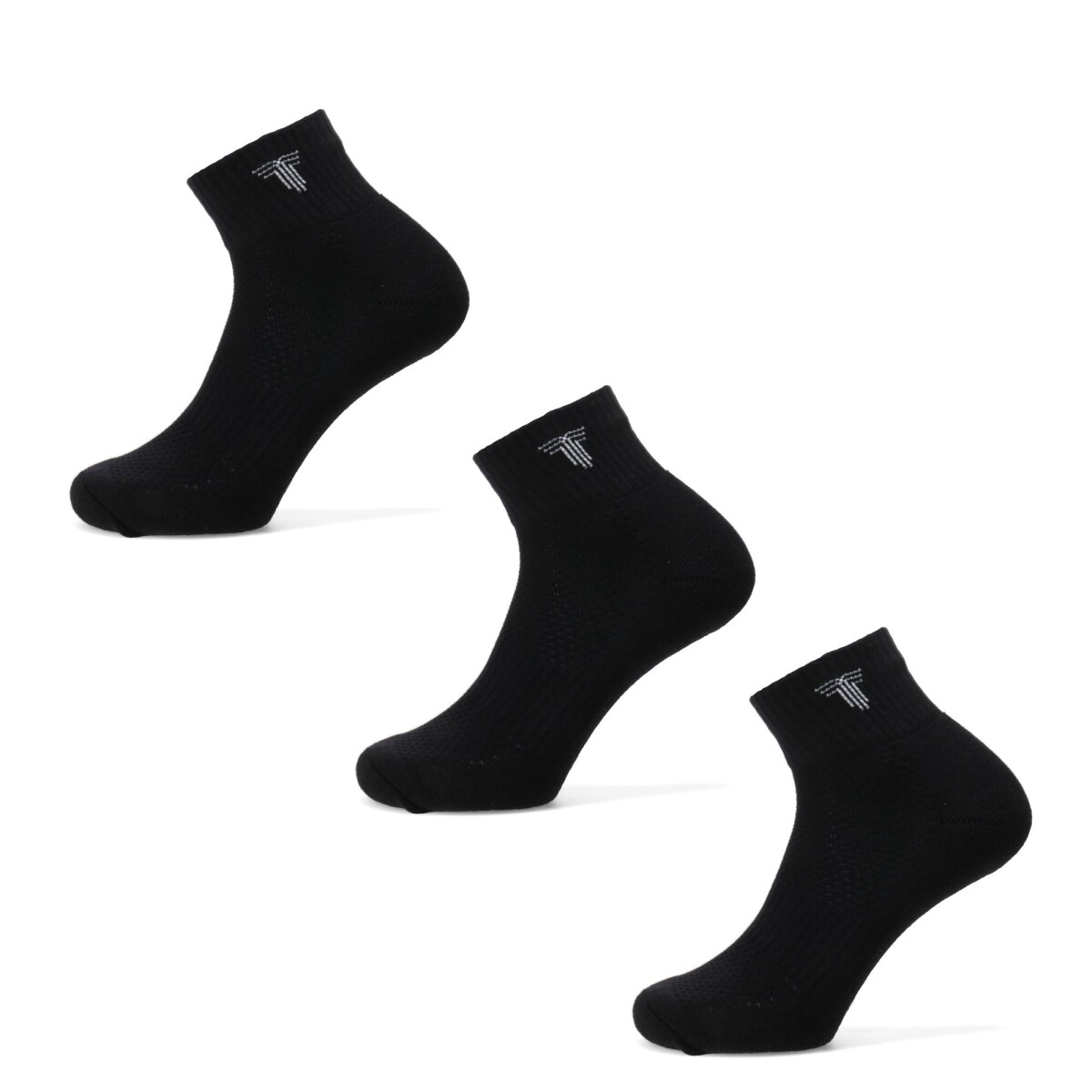 Medias Unisex Tiffosi Tripack Medio - Negro 