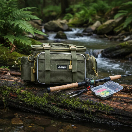 Bolso Táctico Multifunción Impermeable C/Múltiples Bolsillos Verde