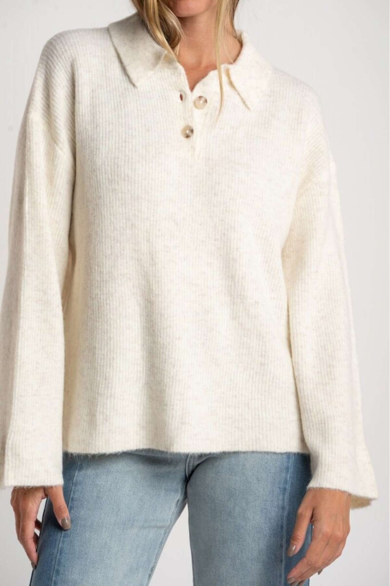 Sweater Polo - Nacar 