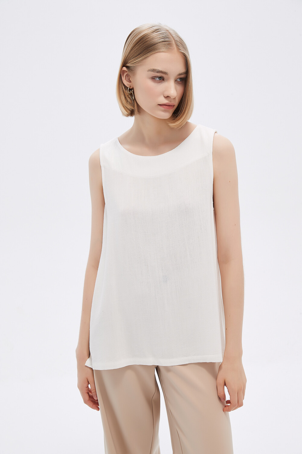 Musculosa Peder Marfil / Off White