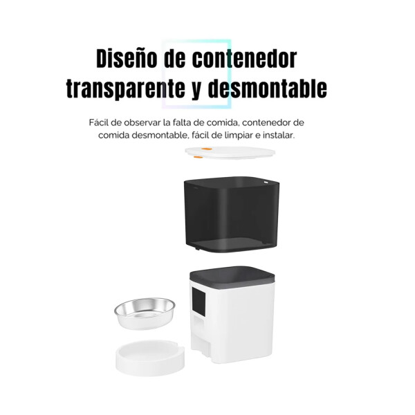 Dispensador Alimentador Mascotas Smart Inteligente 6lt ALIMENTADOR SMART PL 6LT JKQA003