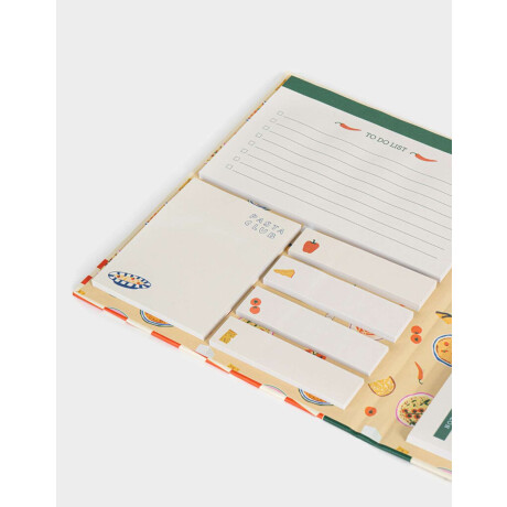 Set Organizador + Sticky Notes Combinacion Multicolor