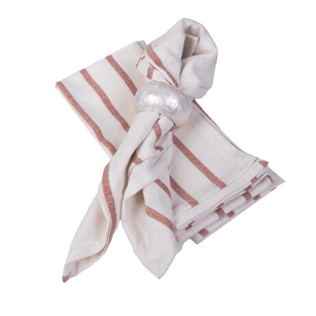 SET DE 2 SERVILLETAS LINO-Y-ALGODON MARPISSA 45*45, GRIS/CRUDO