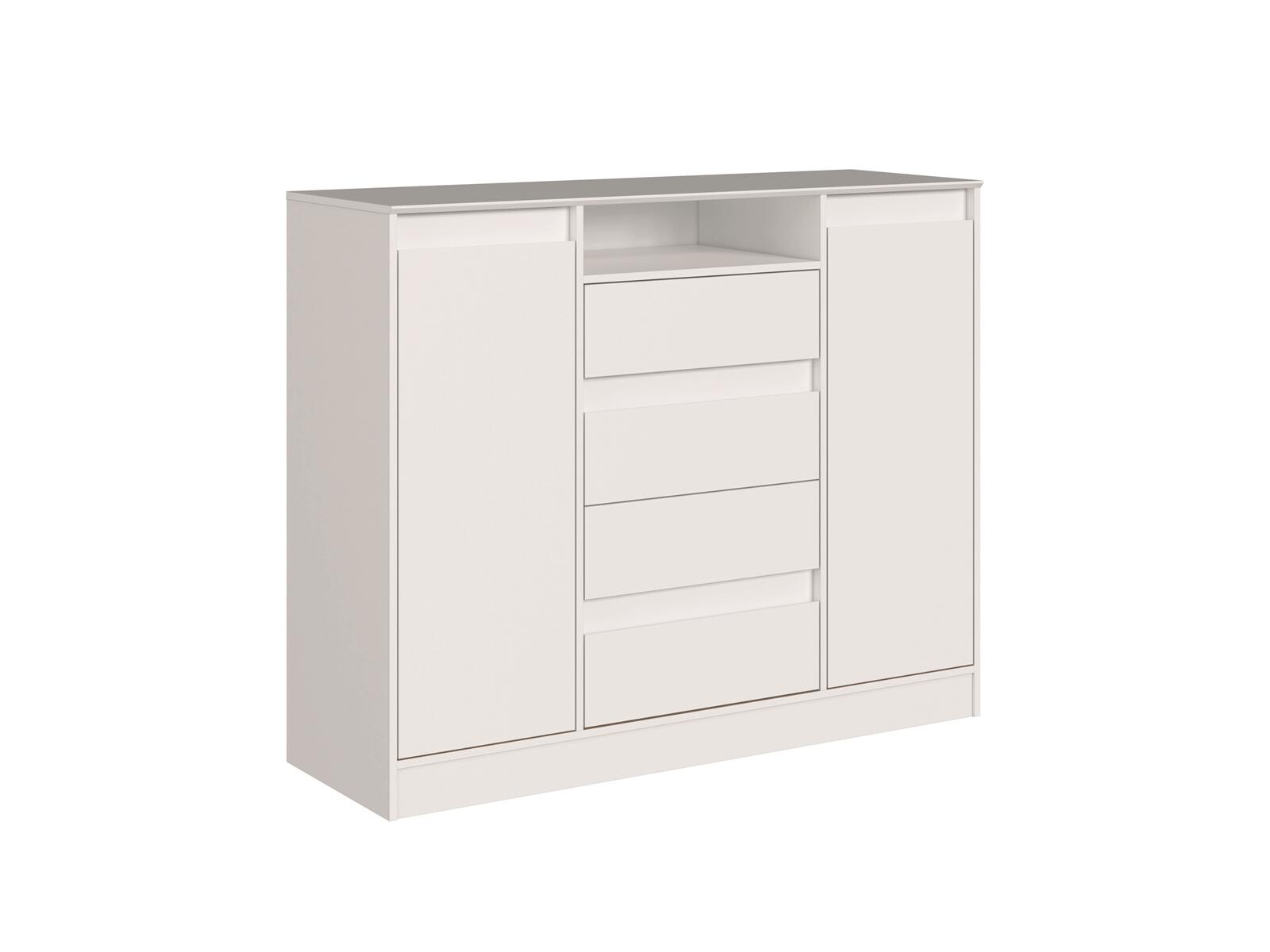 CASTRO- COMODA ALBA 4 CAJONES BLANCO 5065A-B 