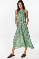 Vestido Duck Estampa Verde