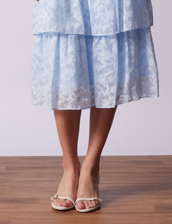 Vestido Midi Capas CELESTE/MULTI