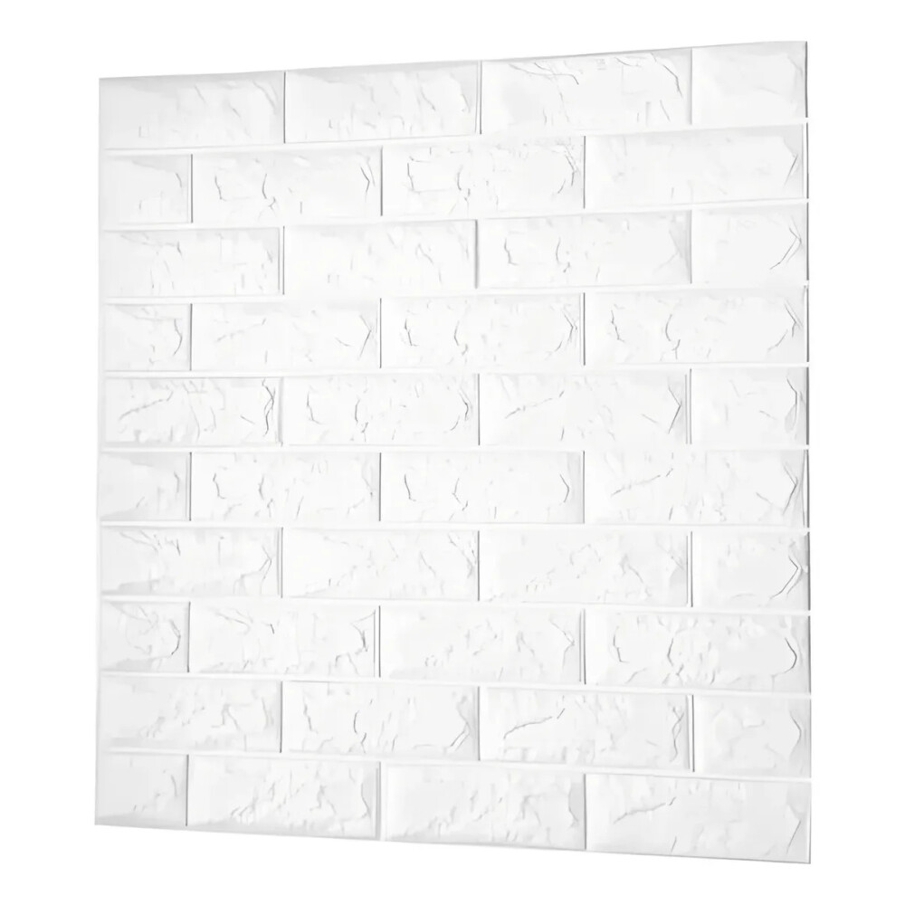 Placas adhesivas 3D imitacion ladrillo blanco. Precio x 10 unidades Placas adhesivas 3D imitacion ladrillo blanco. Precio x 10 unidades