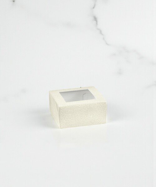 Caja c/visor 10x10x6 cm. - PELLE BIANCO Caja c/visor 10x10x6 cm. - PELLE BIANCO