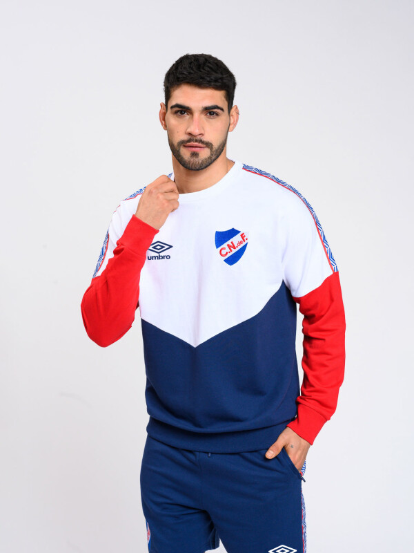 BUZO RIBBON Nacional Hombre Azul Marino, Blanco, Rojo