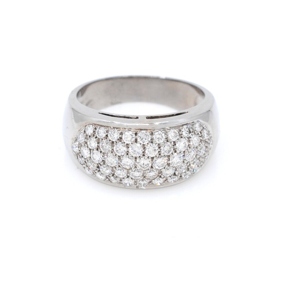 Anillo en oro 18k blanco y brillantes 1,00 ct aproximadamente Anillo en oro 18k blanco y brillantes 1,00 ct aproximadamente