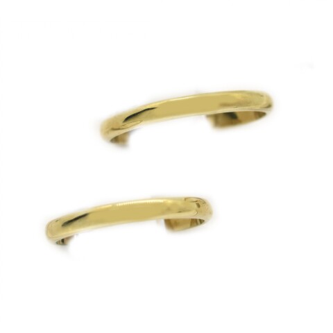 Par de Alianzas y Cintillo en Oro 9 Kilates 2.5mm Gruesas Par de Alianzas y Cintillo en Oro 9 Kilates 2.5mm Gruesas