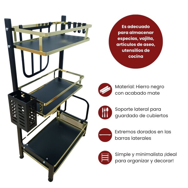Organizador De Condimentos Especieros 3 Estantes Niveles Cocina Vajilla Cubiertos Imback Organizador De Condimentos Especieros 3 Estantes Niveles Cocina Vajilla Cubiertos Imback