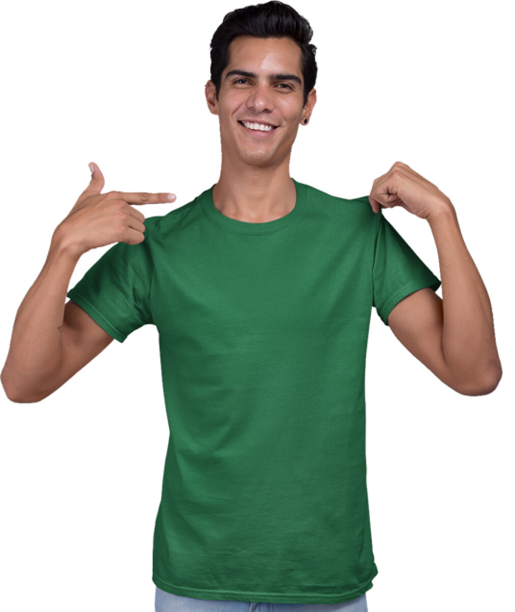 Camiseta a la base peso medio - Verde jade 