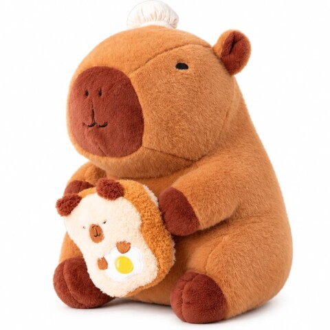 PELUCHE 35 CM (CAPIBARA MARRÓN CON TOSTADA) PELUCHE 35 CM (CAPIBARA MARRÓN CON TOSTADA)
