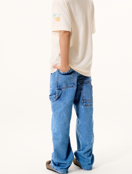 PANTALÓN JEANS PARA NIÑO AZUL