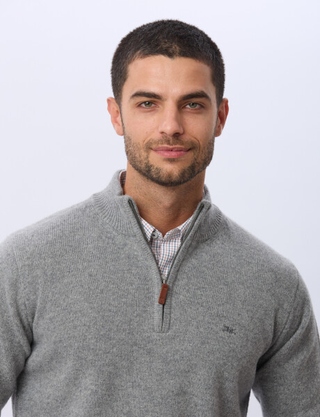 BUZO LANA Gris claro