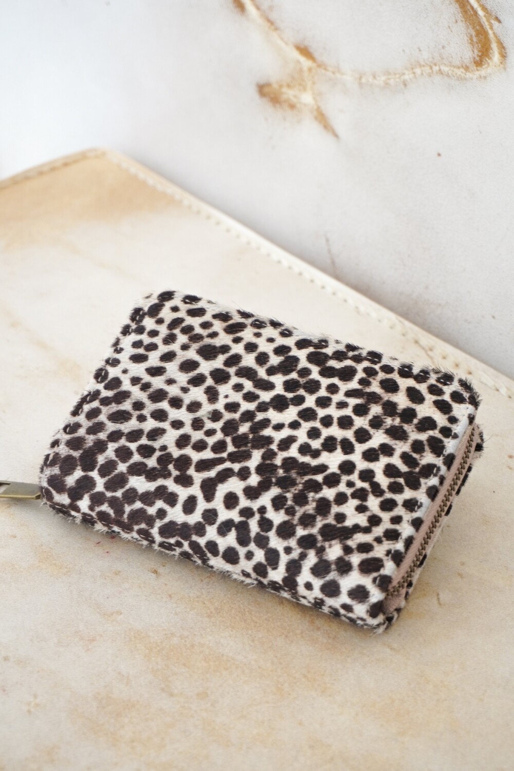 Mini Wallet Dots Crudo