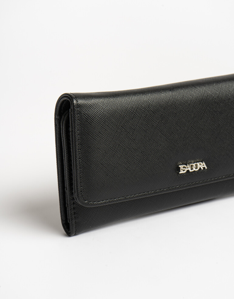 Ficheros Solapa Billetera Fichero Solapa - Negro