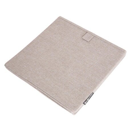 CAJA ORG PLEGABLE POLIESTER NATURAL-BEIGE CUBE