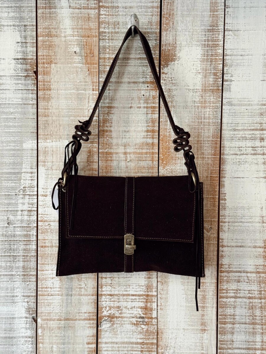 Cartera Gypsy - Chocolate Gamuza 