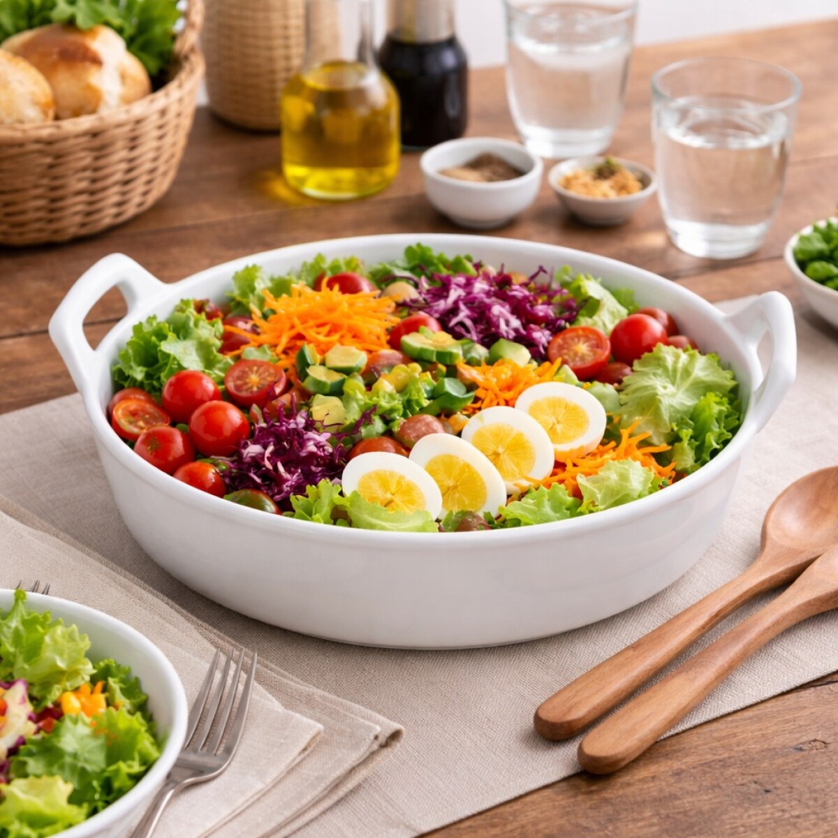 Bowl con Asas de Ceramica 30X29cm - Blanco 