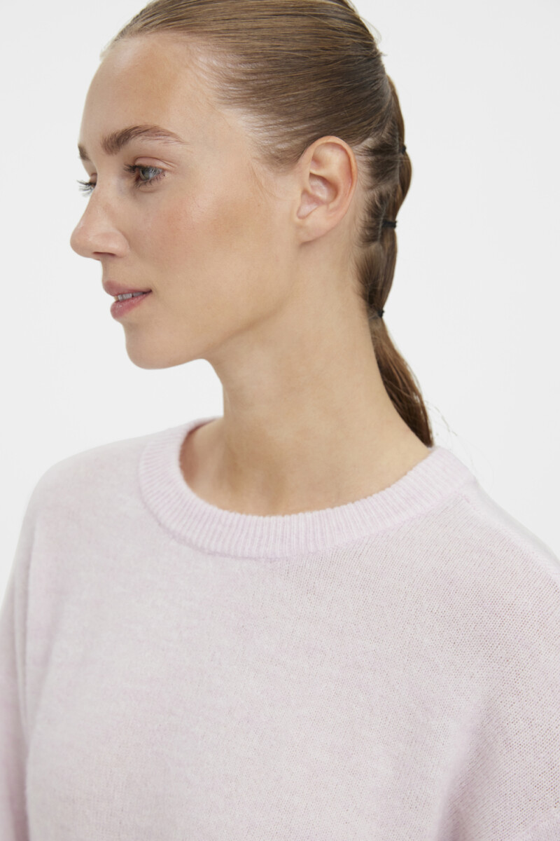 Sweater Vigga Clásico Efecto Blusa Lavender Fog