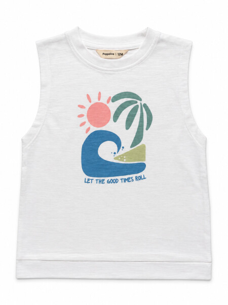MUSCULOSA ITEMS BLANCO.
