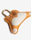 Llavero Cuero/PU Llavero Y Bag Charm Perro De Espalda - Combinacion Bicolor